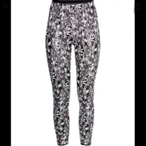 Black white sequin H&M Premier leggings - Picture 3 of 9